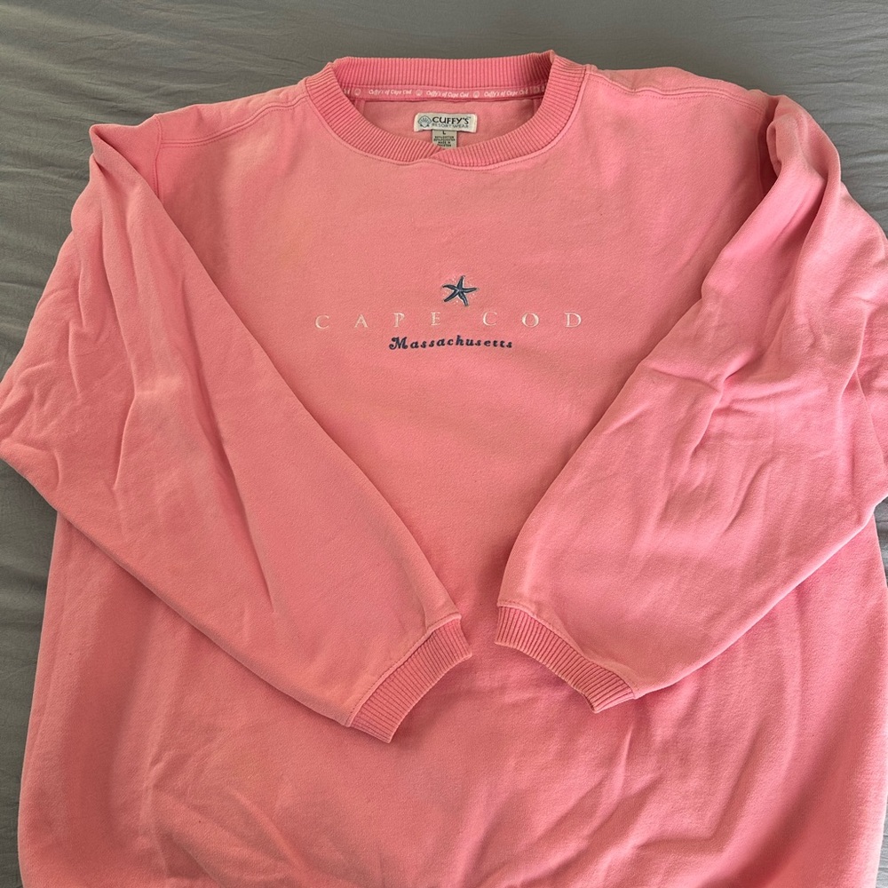 Gildan Pink Crewneck Fleece Sweatshirt